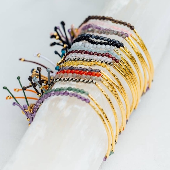 Gorjana NWT Power Gemstone Bracelet - Garnet & Silver - Picture 7 of 7